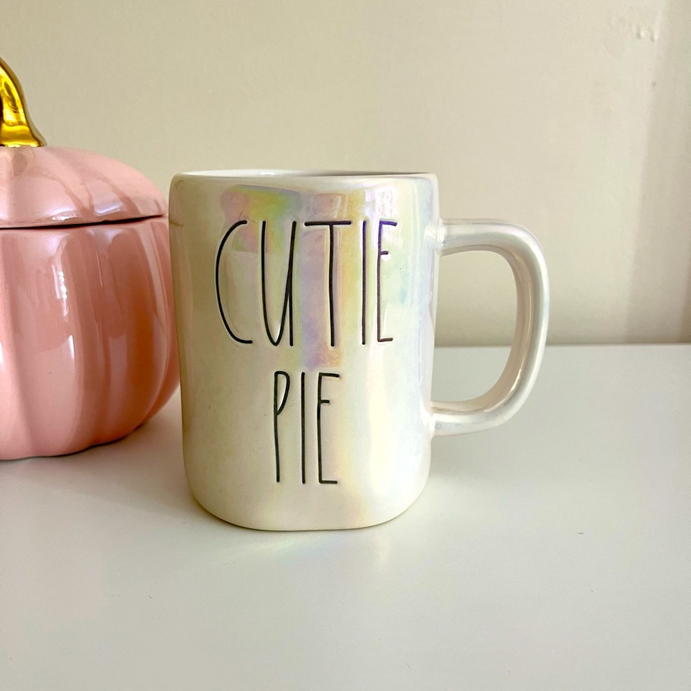 Rae Dunn cutie pie iridescent mug